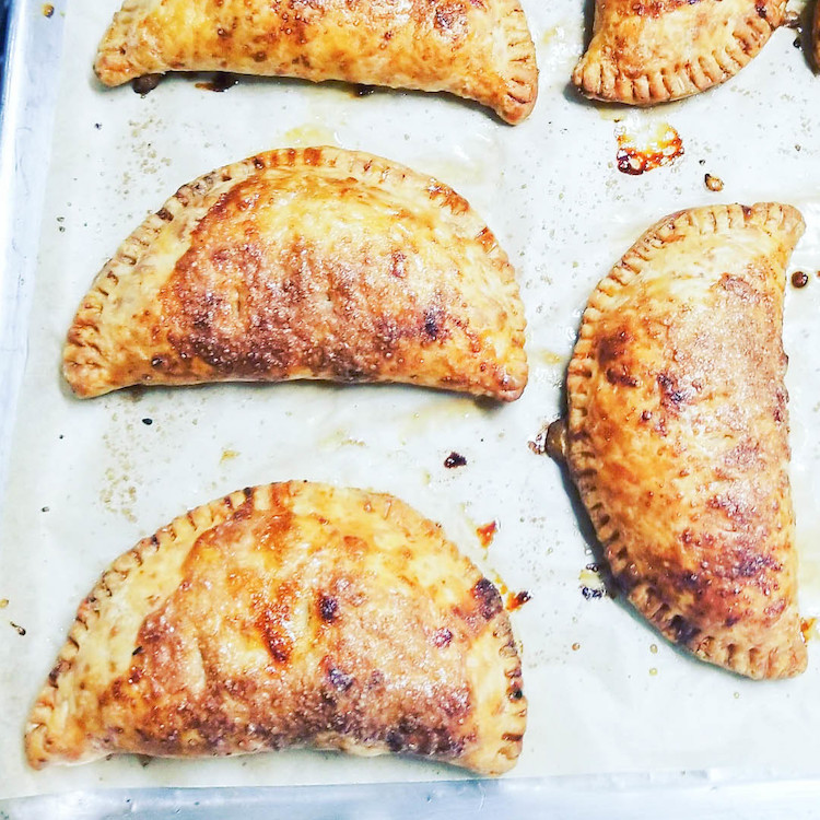 Picture of apple cheddar turnover